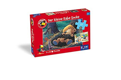 Huch! & Friends Der kleine Rabe Socke - Puzzle 1. 2 Puzzle mit 24 Teilen