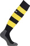 Uhlsport Team Pro Essential Stripe Voetbalkousen - Zwart / Geel | Maat: 41-44