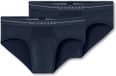 Schiesser 2PACK Rio-Slip Cotton Flex Heren Onderbroek Donkerblauw