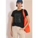cecil Shirt met ronde hals en foliedruk