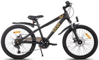 SJOEF Climb Jongensfiets / Mountainbike 22 inch - 6 Versnellingen - Schijfremmen - Zwart