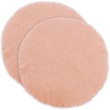 vidaXL - Kussensloop - 2 stuks - HEERLEN - Roze - Ø 50 cm - Bouclé