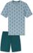 SCHIESSER Heren Pyjama Kort Groen Katoen