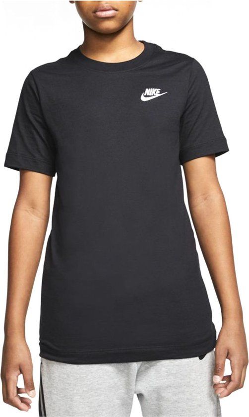 Nike B NSW TEE EMB FUTURA Sportshirt - Black/(White) - Maat S