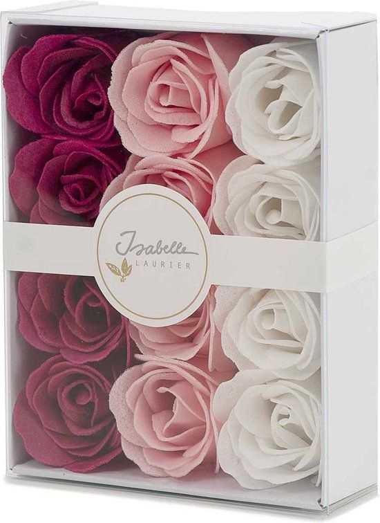 Isabelle Laurier 12 Badconfetti Roosjes In Luxe Geschenkdoos - 48g