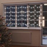 VidaXL Lichtsnoergordijn sterren met 500 led's en 8 functies koudwit