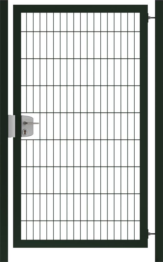 Intergard Metalen Tuinpoort dubbelstaafmatten vuurverzinkt 143cm hoog en 100cm breed