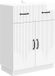 vidaXL Dressoir met lade Hoogglans Wit 66 x 34,5 x 87 cm Bewerkt hout