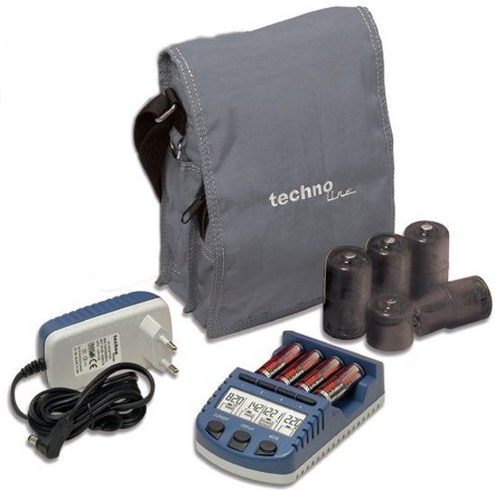 Technoline BC1000 lader met 4 AA batterijen