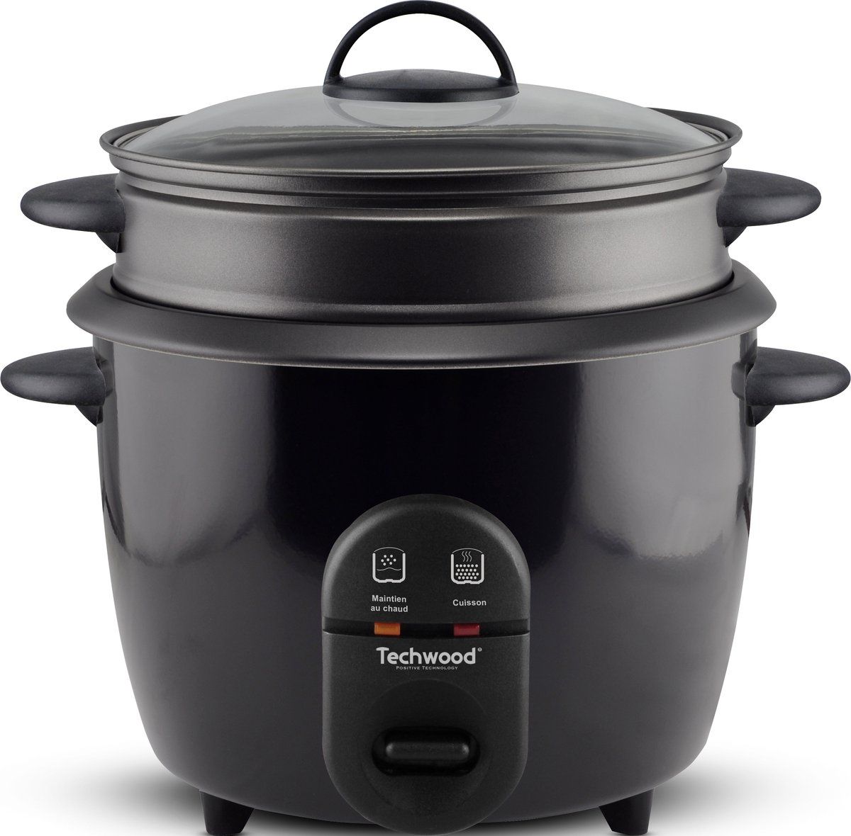 Techwood 2-in-1 Rijstkoker - Stoomkoker - 1.8 L - Zwart