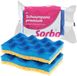 Sorbo Schuurspons Premium - 2 Stuks - Geel/Roze