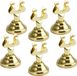 PartyDeco Naamkaart/plaatskaart houders Luxe - Bruiloft - 6x - goud - 4 cm