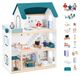 Maison de poupées Bloc en bois - Avec ascenseur pliable - Dès 3 ans - Meubles de maison de poupées