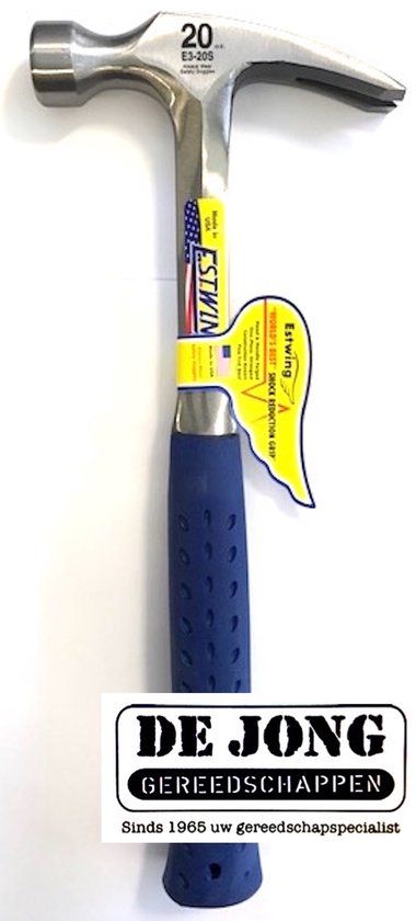 Estwing E3-20S 20oz Ripping Hammer - Glad Gezicht - Zilver