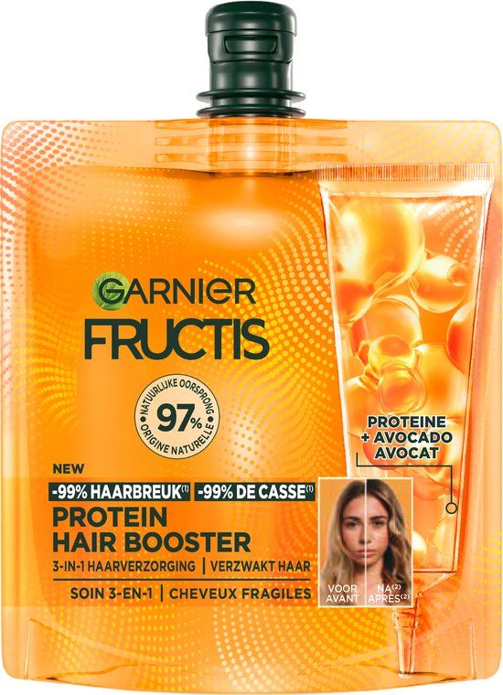 Garnier Fructis Hair Booster Protein - 3-in-1 haarverzorging - 60ml