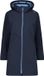 CMP Dames Parka met Rits en Capuchon, Fleece, Blauw/Niagara, Maat 34