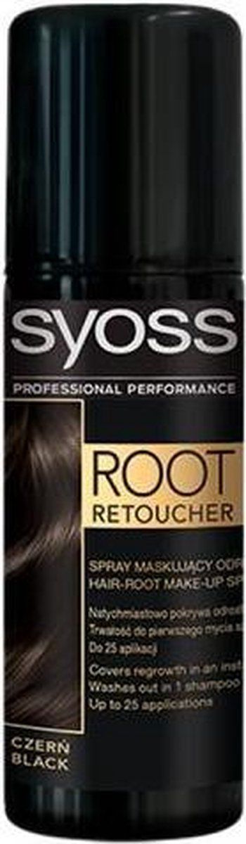 Syoss SYOSS_Root Retoucher spray do maskowania odrostów Czarny 120ml