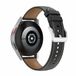 By Qubix - Luxe leren bandje voor Garmin Vivoactive 4 / 4L - Zwart - 22mm