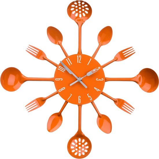 Premier Housewares Cutlery Orange metalen bestekklok, metaal, 4x33x33