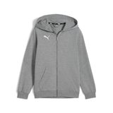 PUMA kinderteamGOAL Casuals hoodedjack Jr jack met capuchon 658596 33 grijs