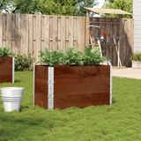 vidaXL - Plantenbak - 100x50 cm - massief grenenhout - bruin