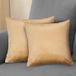 Komfortec Set van 2 Fluwelen Kussenslopen 40x40 cm - Beige