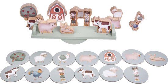 Little Dutch - Balansspel FSC - Little Farm - Hout - Multi