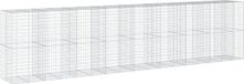 vidaXL Mur en gabions - 850x100x200 cm - Galvanisé - Argenté