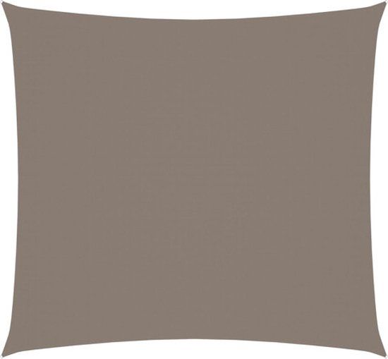 vidaXL Zonnescherm vierkant 7x7m Oxford stof Taupe