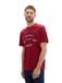 TOM TAILOR Chemise bleu marine / rouge foncé / blanc