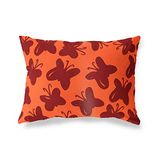 BonaMaison Oranje-Bordeaux Decoratieve Kussensloop, Kussenhoezen Bank, Decoratieve Kussenhoesjes, Kussensloop; Sofa, Slaapkamer, Kantoor, Auto 45x60 Cm - Ontworpen en vervaardigd in Turkije