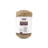 D.RECT 25 m jute touw, natuurlijk, bruin, verpakkingskoord, cadeaulint, knutseltouw, decoratietouw, 2 mm dik, verpakking, doe-het-zelf handwerk, bloemisterij, decoratie 800199