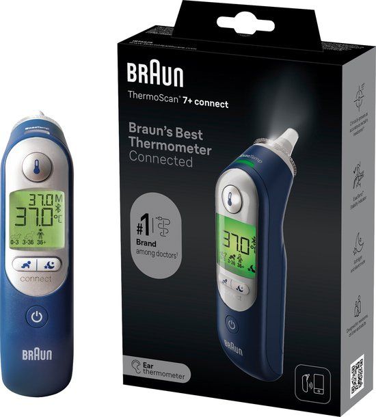 Phillips BRAUN IRT6575NWE - Braun ThermoScan® 7+ connect Oorthermometer