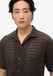 Superdry - Gebreid overhemd met textuur - Heren - Carbon Black Crochet