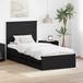 Maison Exclusive Cadre de lit avec tiroirs Noir 100 x 200 cm Bois d'ingénierie