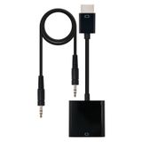 Nanocable 10.16.2001-BK HDMI naar SVGA converter met audio 0,1 m Zwart