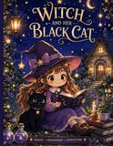 Witch and her black cat