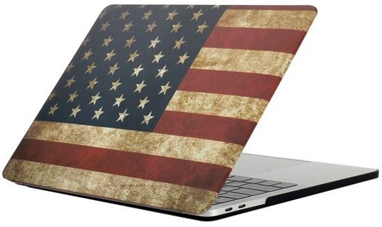 By Qubix MacBook Pro retina touchbar 13 inch case - VS flag