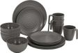 Bo-Camp Servies - 100% Melamine - 16-delig - Stone - Grijs