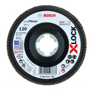 Bosch X-LOCK lamellenschijf X571 Best for Metal - 115 mm - 120 - 10 stuks