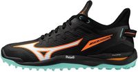 Mizuno Wave Leopardus Chaussures de hockey Senior Noir/Tangelo/Ice Vert