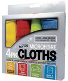 Chiffons microfibre multicolores - 4 pièces KP39859
