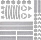 Holland Connections Autocollant de sécurité réfléchissant - Ruban réfléchissant pour la circulation - Autocollant réfléchissant pour voiture - Ruban d'avertissement - Bandes réfléchissantes - Pour poussettes - valises - buggies - karts - casques - vélos etc. bon - Réflecteur de vélo