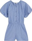 WE Fashion Meisjes jersey playsuit met structuur en ballonmouwen
