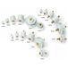 Widap 780008 Isolateur céramique (Ø x h) 36 mm x 35 mm M6 M6 Céramique 1 pièce