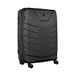 Wenger Skyon, 2-delige hardkofferset (S, L), dubbel stuurwiel met 4 wielen, 103 (120) l, TSA-slot, dames en heren, reisvakantie, antraciet, 653570