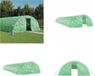 vidaXL Serre avec cadre en acier, vert, 90 m², 18x5x2,3 mètres