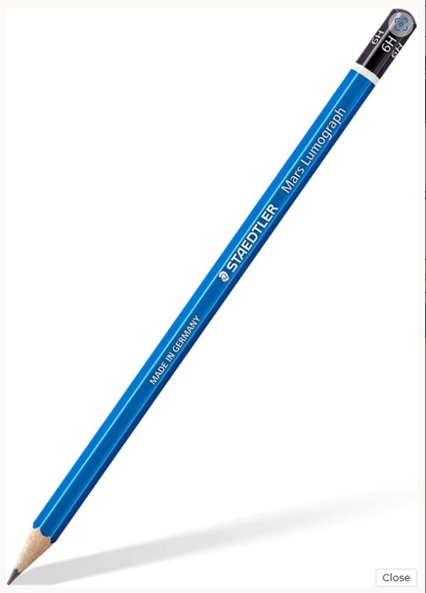 Staedtler - Lumograph potloden - 6H - Zwart/grijs - Set per 12 stuks