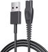 GO SOLID! ® Câble de recharge noir 92 cm adapté pour Philips QP1924, MG9520, BT3238, X5005