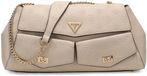 GUESS Blake Convertible Crossbody Flap Bone Logo crème sac bandoulière